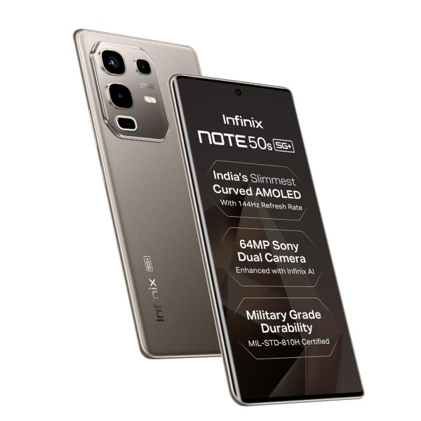 Infinix Note 50s 5G+ (128GB, Titanium Grey) (6GB RAM)