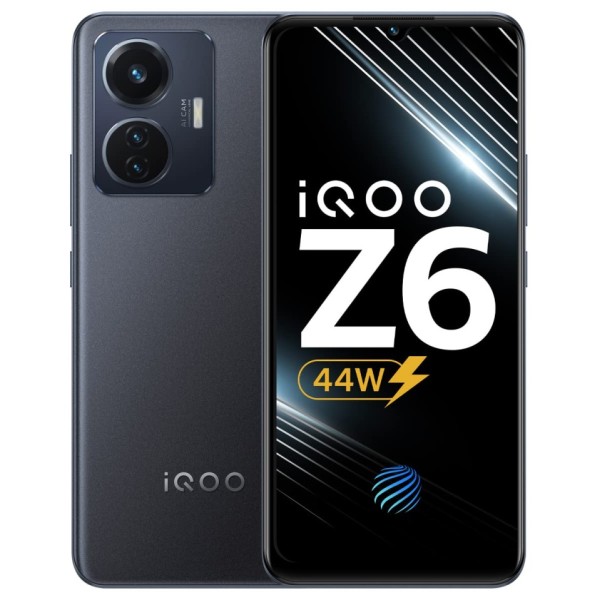 iQOO Z6 44W by vivo (Raven Black, 4GB RAM, 128GB Storage) (Seal Pack)