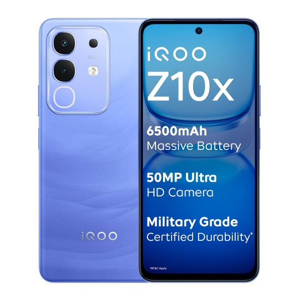 iQOO Z10x 5G (Titanium, 6GB RAM, 128GB Storage)