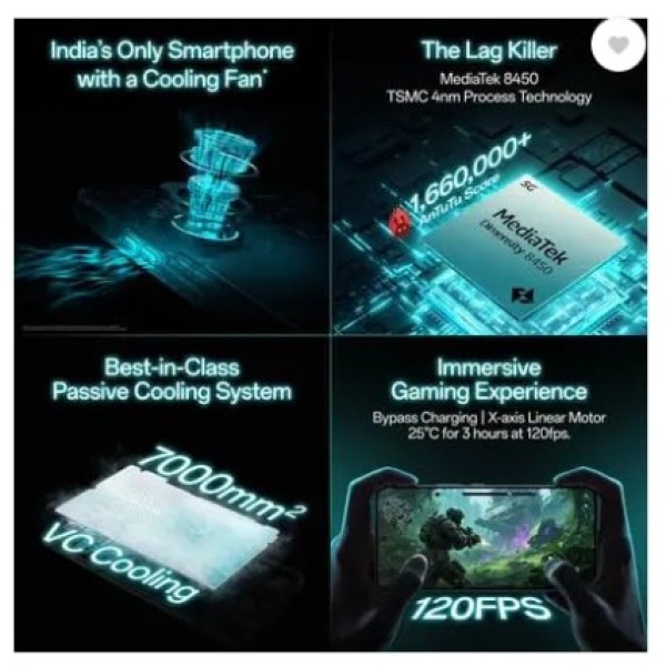 OPPO K13 Turbo 5G, White Knight (8GB, 128GB)