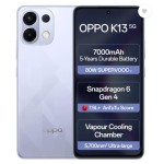 Oppo K13 5G with 7000mAh and 80W SUPERVOOC Charger in-The-Box, ICY Purple (8GB, 256GB)