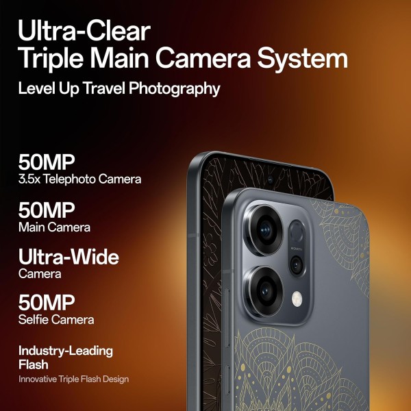 Oppo Reno14 5G (Gold, 8GB RAM, 256GB Storage)
