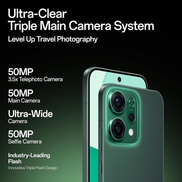 OPPO Reno14 5G (Mint Green, 8GB RAM, 256GB Storage)