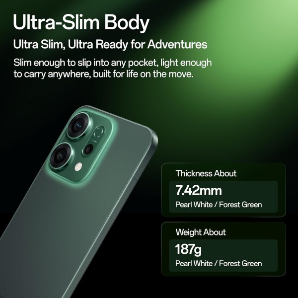 OPPO Reno14 5G (Mint Green, 8GB RAM, 256GB Storage)