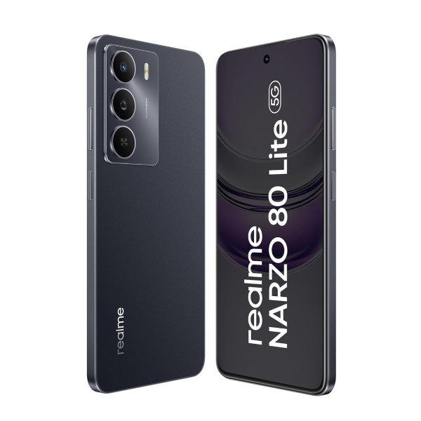 Realme NARZO 80 Lite 5G (Onyx Black, 6GB+128GB)