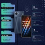 realme narzo 50i Prime (Dark Blue 4GB RAM+64GB Storage) Octa-core Processor (refurbished)