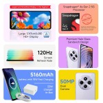 Redmi A4 5G (Sparkle Purple, 6GB RAM, 128GB Storage) | Global Debut SD 4s Gen 2 | Segment Largest 6.88in 120Hz | 50MP Dual Camera | 18W Fast Charging