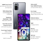 REDMI Note 10 Pro Max Dark Night, 128 GB 6 GB RAM refurbished