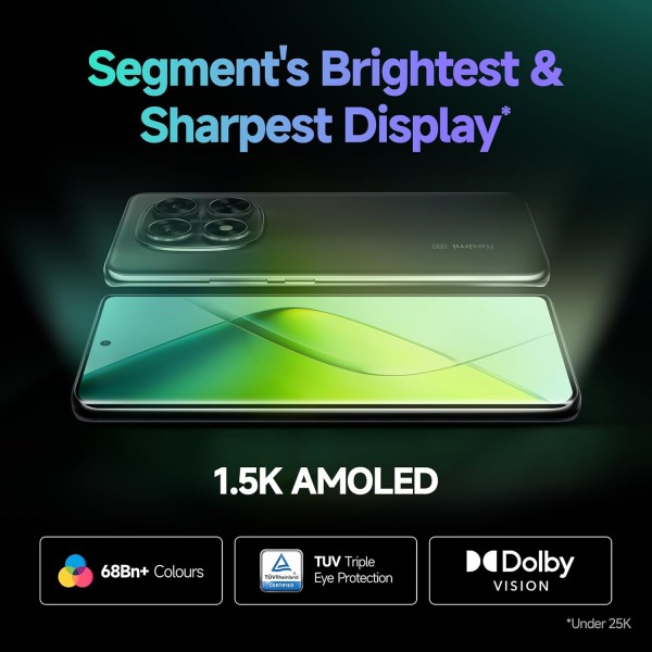 Redmi Note 14 Pro 5G Ivy Green 8GB RAM 256GB Storage|50 MP Sony Camera Setup|Corning Gorilla Glass Victus 2 | 1.5K 3D Curved AMOLED