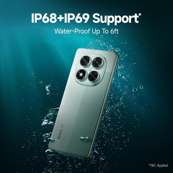Redmi Note 14 Pro 5G Ivy Green 8GB RAM 256GB Storage|50 MP Sony Camera Setup|Corning Gorilla Glass Victus 2 | 1.5K 3D Curved AMOLED