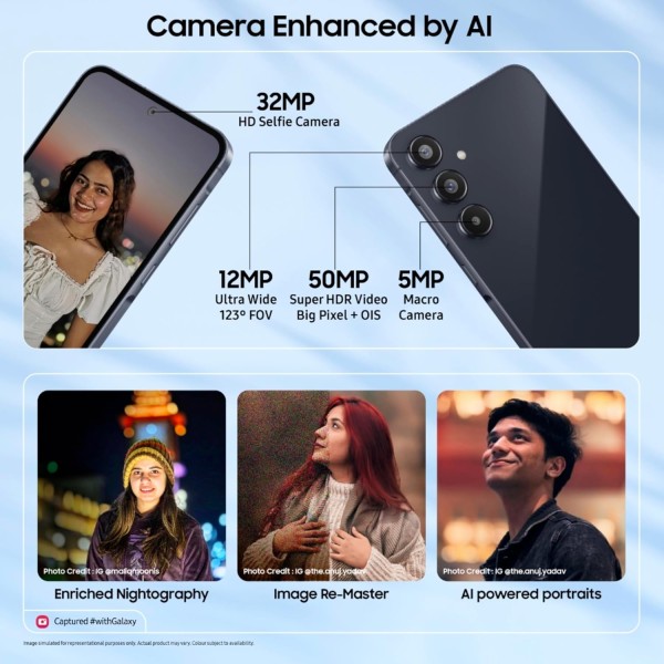 Samsung Galaxy A55 5G (Awesome Navy, 8GB RAM, 128GB Storage)