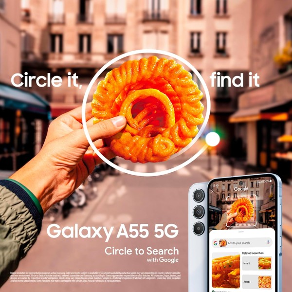 Samsung Galaxy A55 5G (Awesome Navy, 8GB RAM, 128GB Storage)