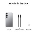 Samsung Galaxy S25 5G Smartphone with Galaxy AI Silver Shadow, 12GB RAM, 256GB Storage