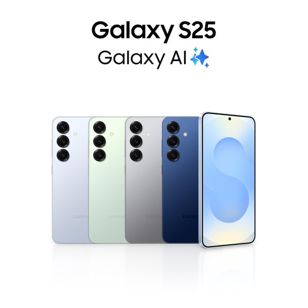 Samsung Galaxy S25 5G Smartphone with Galaxy AI Silver Shadow, 12GB RAM, 256GB Storage