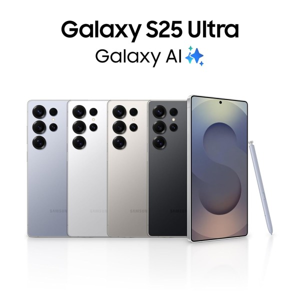 Samsung Galaxy S25 Ultra 5G AI Smartphone (Titanium Silverblue, 12GB RAM, 256GB Storage)