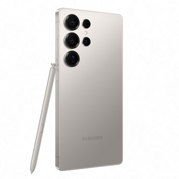 Samsung Galaxy S25 Ultra 5G AI Smartphone (Titanium Whitesilver, 12GB RAM, 256GB Storage), 200MP Camera, S Pen Included, Long Battery Life