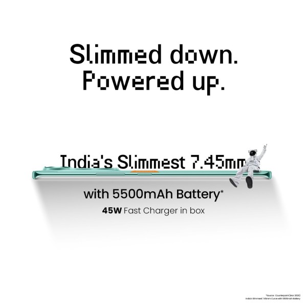 TECNO POVA Curve 5G (8GB+128GB), 144Hz AMOLED, Slimmest 7.45mm Curve with 5500mAh Battery, Segment's 1st AI