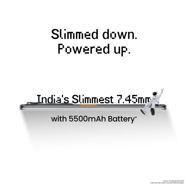 TECNO POVA Curve 5G (8GB+128GB), 144Hz AMOLED, Slimmest 7.45mm Curve with 5500mAh Battery, Segment's 1st AI