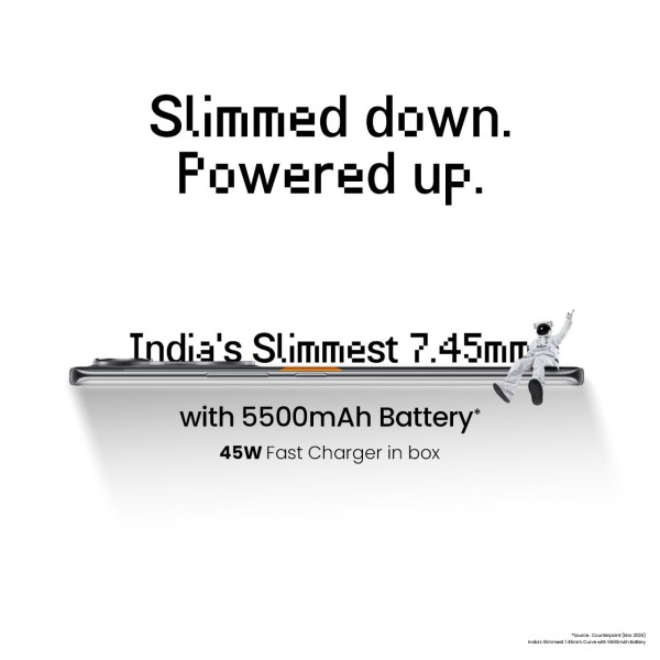 TECNO POVA Curve 5G (8GB+128GB), 144Hz AMOLED, Slimmest 7.45mm Curve with 5500mAh Battery, Segment's 1st AI