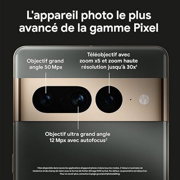 Google Pixel 7 Pro (Obsidian, 128 GB) (12 GB RAM) (refurbished)