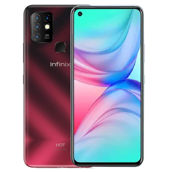 Infinix Hot 10 (Amber Red 6 GB RAM 128 GB Storage) refurbished
