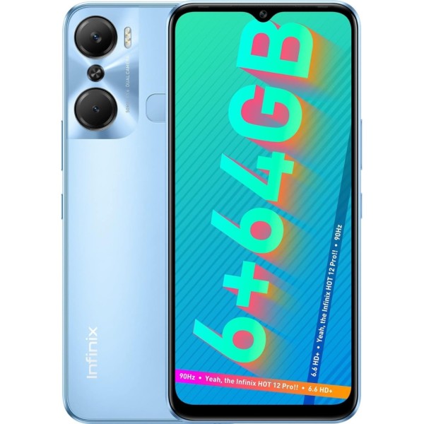 Infinix Hot 12 Pro (Electric Blue, 6GB RAM 64GB Storage) refurbished