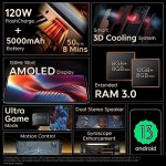 iQOO Neo 7 Pro 5G (Dark Storm, 8Gb Ram, 128Gb Storage) refurbished