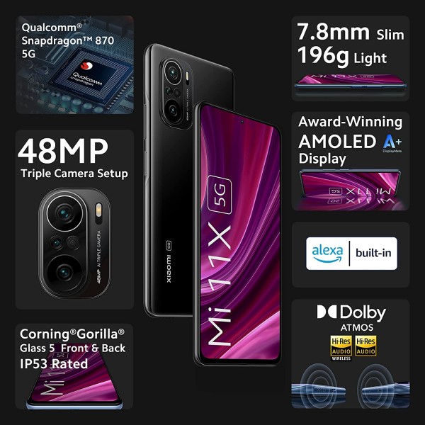 MI 11X 5G (Cosmic Black 8GB RAM 128GB ROM refurbished