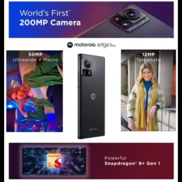 MOTOROLA Edge 30 Ultra (12GB RAM, Interstellar Black, 256GB Storage) refurbished