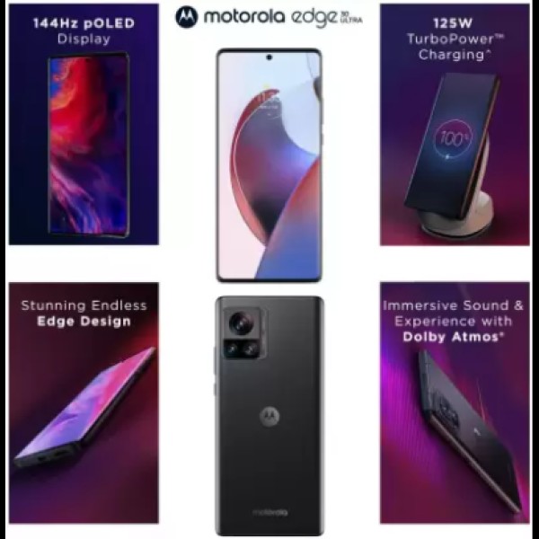 MOTOROLA Edge 30 Ultra (12GB RAM, Interstellar Black, 256GB Storage) refurbished