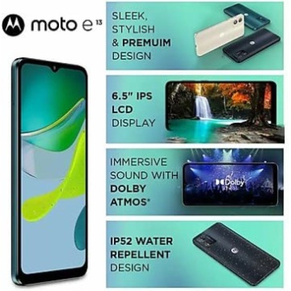 Motorola e13 (Cosmic Black, 4GB RAM 64GB Storage) refurbished