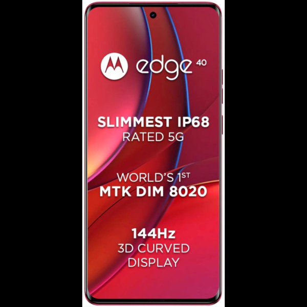Motorola Edge 40 5G (Viva Magenta, 8GB RAM, 256GB Storage) refurbished