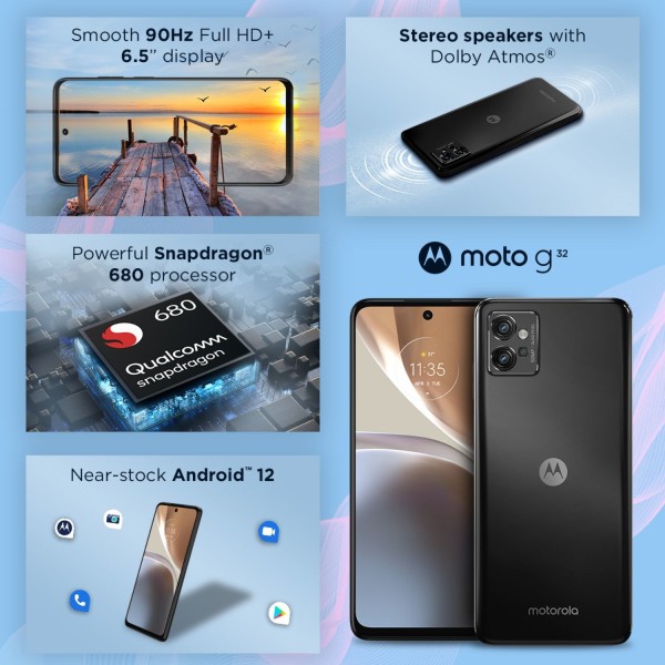 MOTOROLA G32 (Mineral Gray, 64 GB)  (4 GB RAM) refurbished