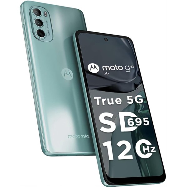 Motorola G62 5G (Frosted Blue, 6GB RAM, 128GB Storage) refurbished