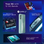 Motorola G62 5G (Frosted Blue, 6GB RAM, 128GB Storage) refurbished