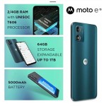 Motorola Moto E13 (Aurora Green, 2GB RAM, 64GB Storage) refurbished