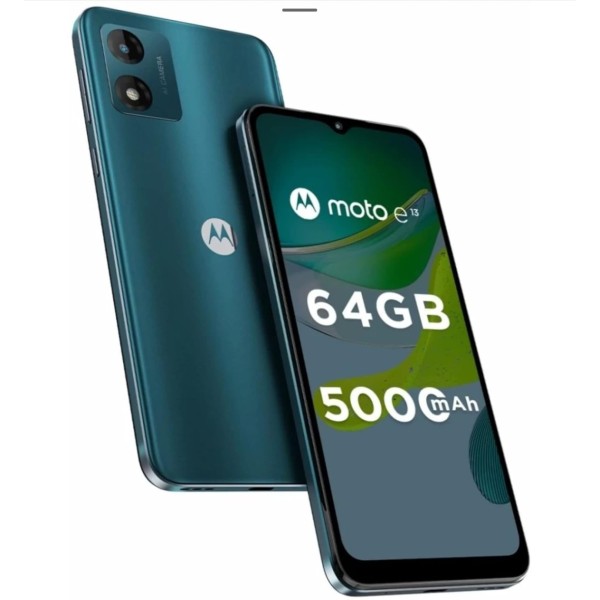 Motorola Moto E13 (Aurora Green, 2GB RAM, 64GB Storage) refurbished