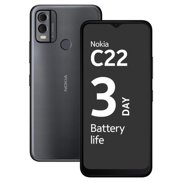 Nokia C22 (Charcoal 2 GB RAM 64 GB Storage refurbished