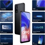 OPPO A55 (Starry Black, 4 GB RAM 64 GB Storage refurbished