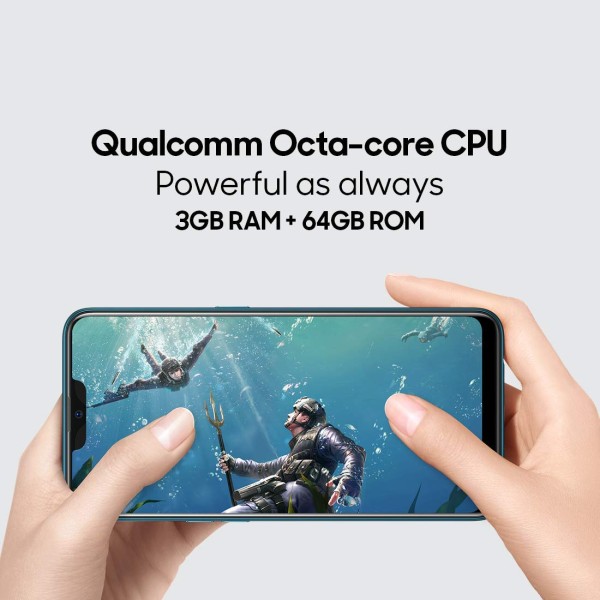 OPPO A7 Glaze Blue, 3 GB RAM, 64 GB refurbished