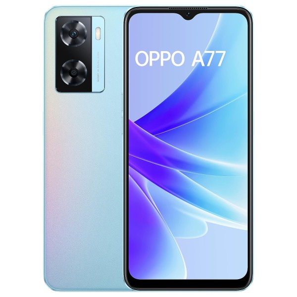 Oppo A77 2022 (Sky Blue, 4GB RAM, 64 Storage) refurbished