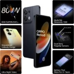 OPPO Reno8 5G (Shimmer Black, 128 GB) (8 GB RAM) refurbished