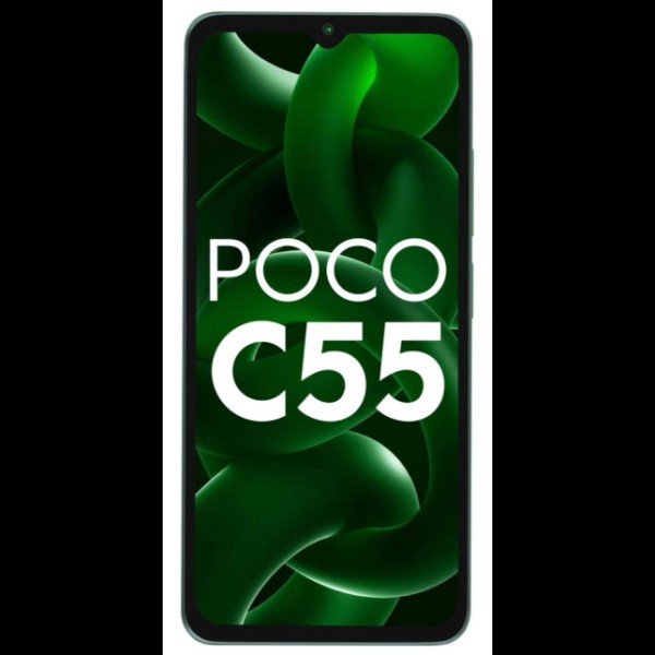 POCO C55 (Forest Green, 4GB RAM, 64GB Storage) refurbished