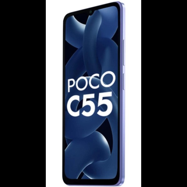 POCO C55 (Cool Blue, 6GB RAM, 128GB Storage) refurbished