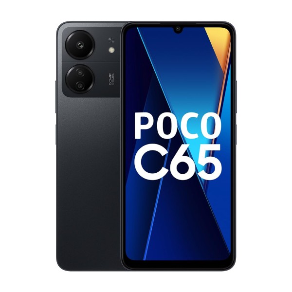 POCO C65 Matte Black 6GB RAM 128GB ROM refurbished