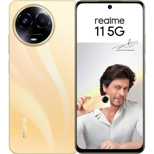 Realme 11 5G (Glory Gold, 8GB RAM, 256GB Storage) refurbished