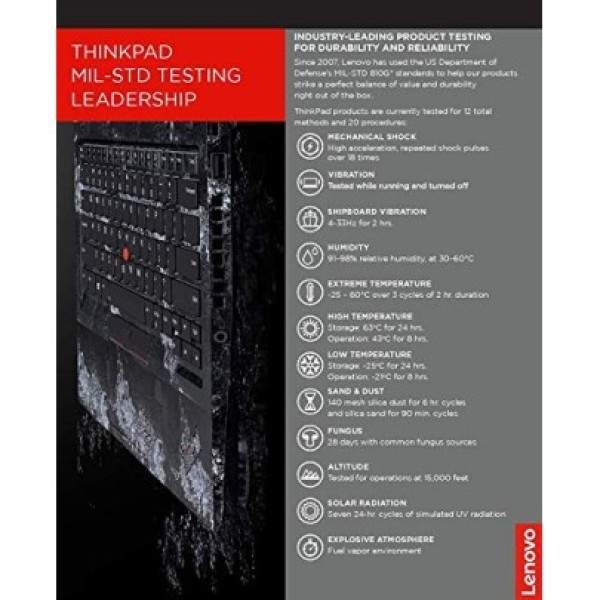 Lenovo ThinkPad T490 Intel Core i5 8th Gen 14-inch Laptop 16GB RAM 512GB SSD Windows 10 Professional Black refurbished