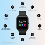 Amazfit Bip S Lite Smart Watch- Charcoal Black (30 Days Battery Life_5 ATM)