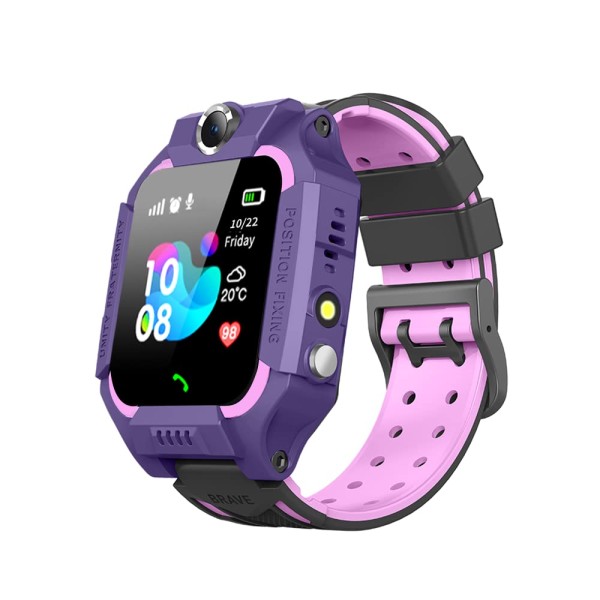airtree Kids Tracker Smart Watch with Voice Call, HD Camera, Alarm, Long Battery Kids Watch (Purple)
