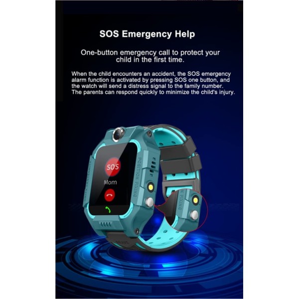 airtree Kids Tracker Smart Watch with Voice Call, HD Camera, Alarm, Long Battery Kids Watch (Purple)